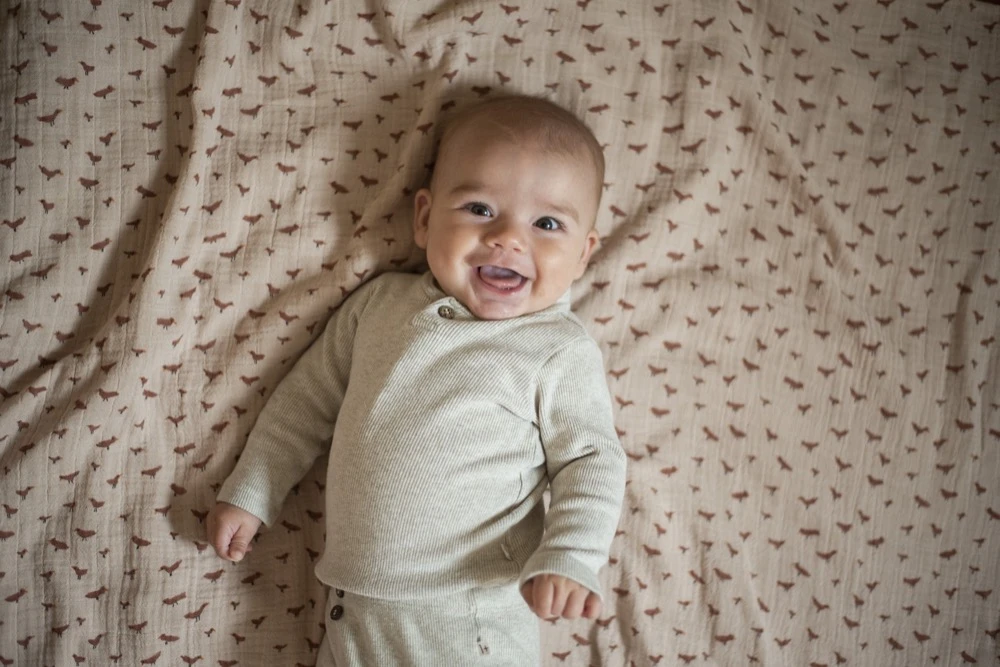 Cot Duvet Cover - Babbling Birds 4 Cot Duvet Cover - Babbling Birds - Image 2