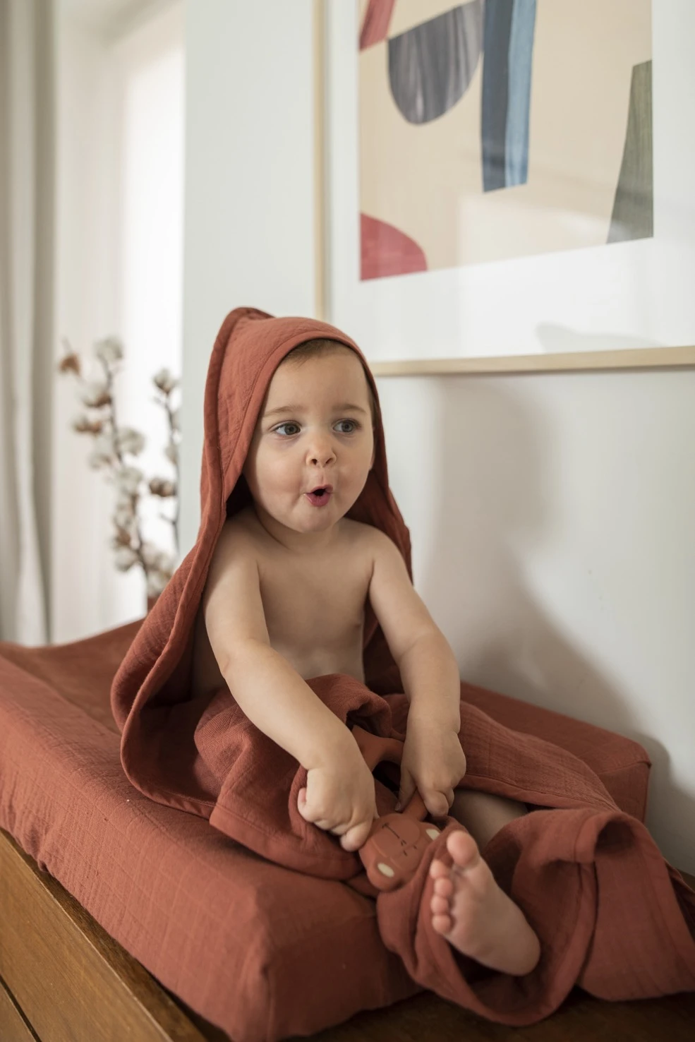 Hooded Towel - Bliss Rust 5 Hooded Towel - Bliss Rust - Image 3