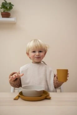 PLA Plate 2-pack - Mustard -Baby Products Store LS 95 367 2