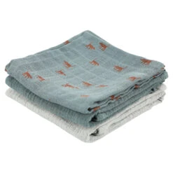 Muslin Cloths 3-pack Mix | 55x55cm - Playful Pup