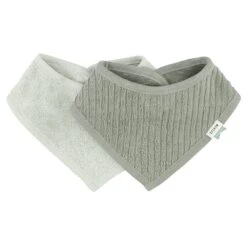 Bandana Bib 2-pack - Hush Olive