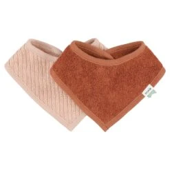 Bandana Bib 2-pack - Hush Rose  