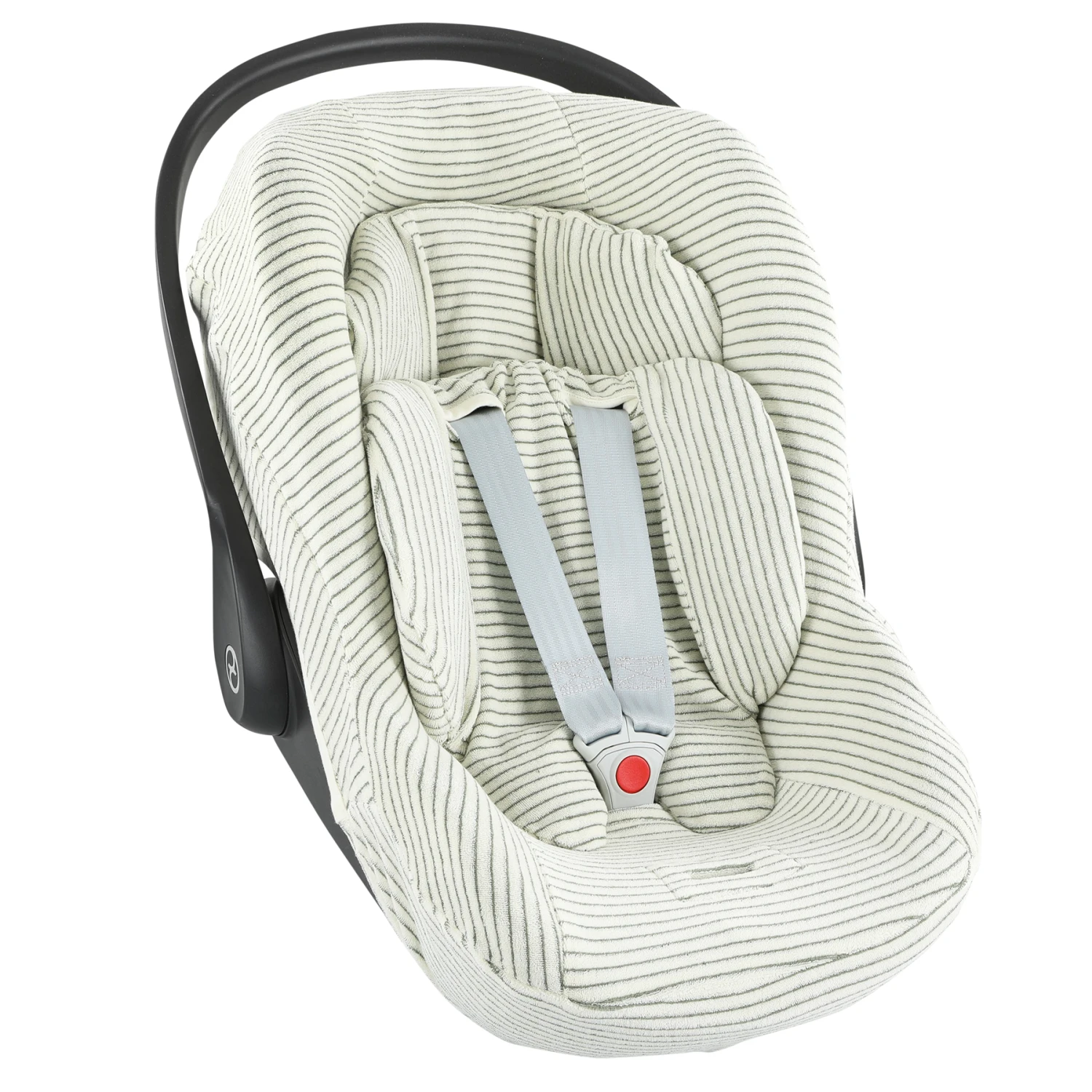 Car Seat Cover | Cybex Cloud Z & Z2 I-Size - Stripes Olive 3 Car Seat Cover | Cybex Cloud Z & Z2 I-Size - Stripes Olive