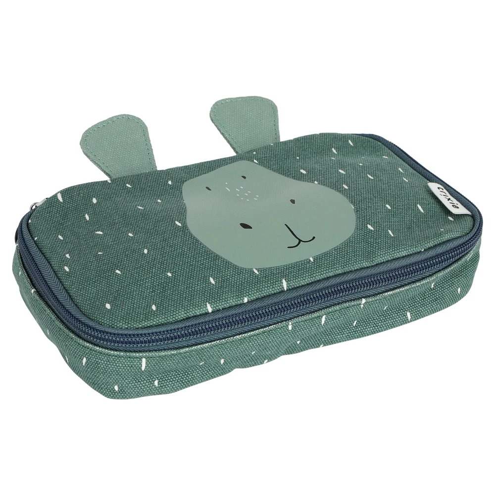 Pencil Case Rectangular - Mr. Hippo 3 Pencil Case Rectangular - Mr. Hippo