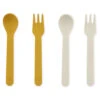 PLA Spoon/fork 2-pack - Mustard 2 PLA Spoon/fork 2-pack - Mustard -Baby Products Store P 95 370 1